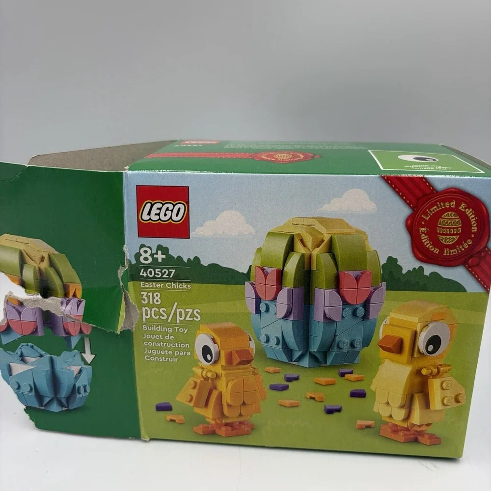 LEGO Easter Sets 40523 & 40527 Easter Rabbits & Easter Chicks Open And Assembled